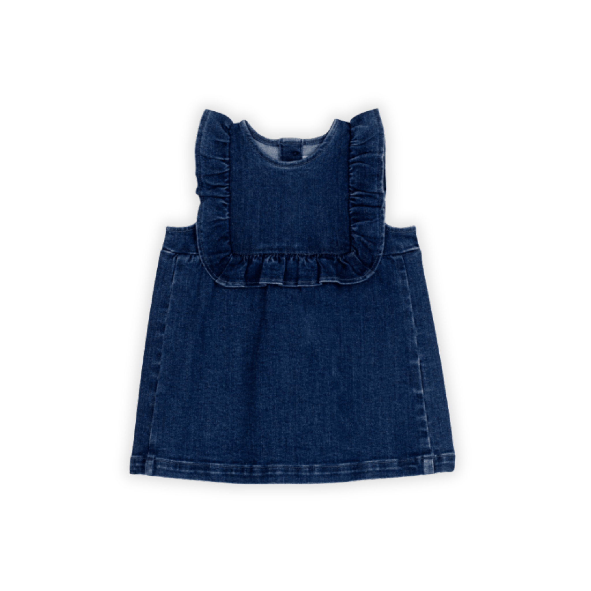 Petit Bateau | Sleeveless Stretch Denim Baby Dress