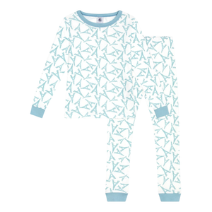 Petit Bateau - Kid Loungewear Long Sleeve Eiffel Tower Top and Pants