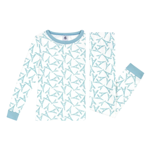 Petit Bateau - Kid Loungewear Long Sleeve Eiffel Tower Top and Pants