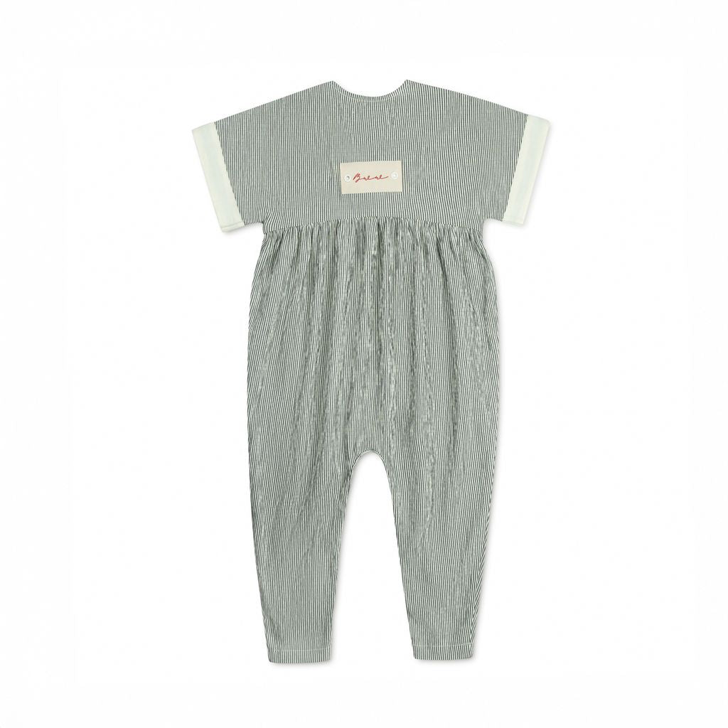 Bonjour - Black Striped Laced Romper