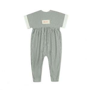 Bonjour - Black Striped Laced Romper