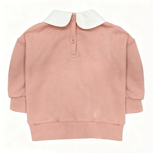 Nou Nelle - Collar Sweatshirt | Pink