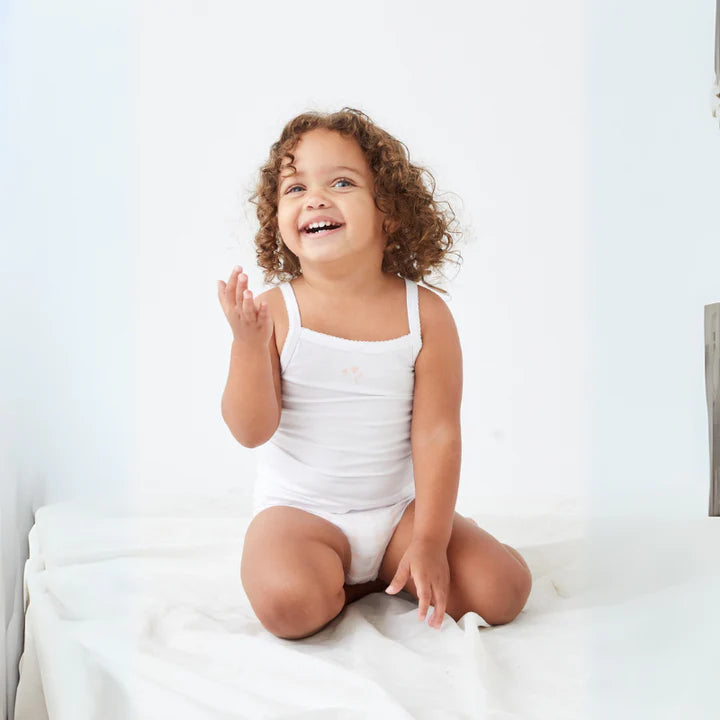 Aimé Child Luxury Boys Gingham Sleeveless Bodysuits – 3-Pack Premium Cotton