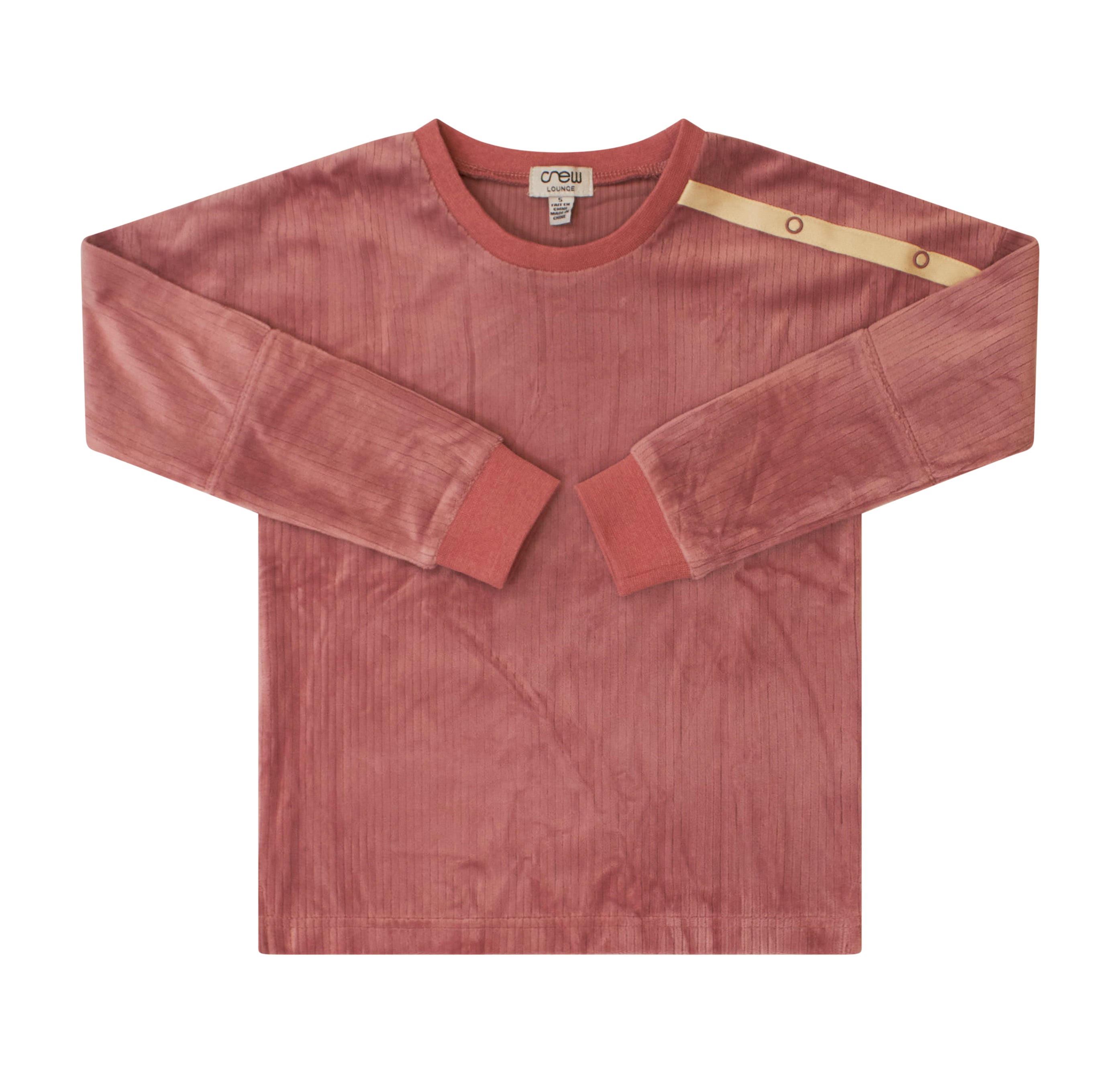 Crew Kids Blush Ribbed Velour Set