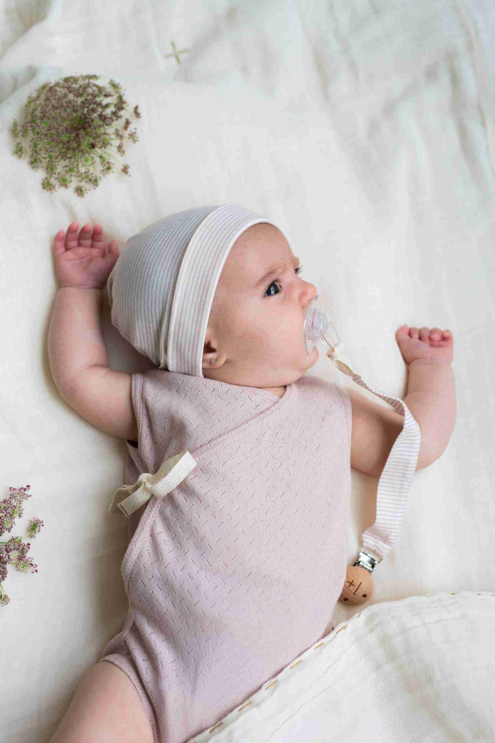 1+in the family Pointelle Baby Body Wrap