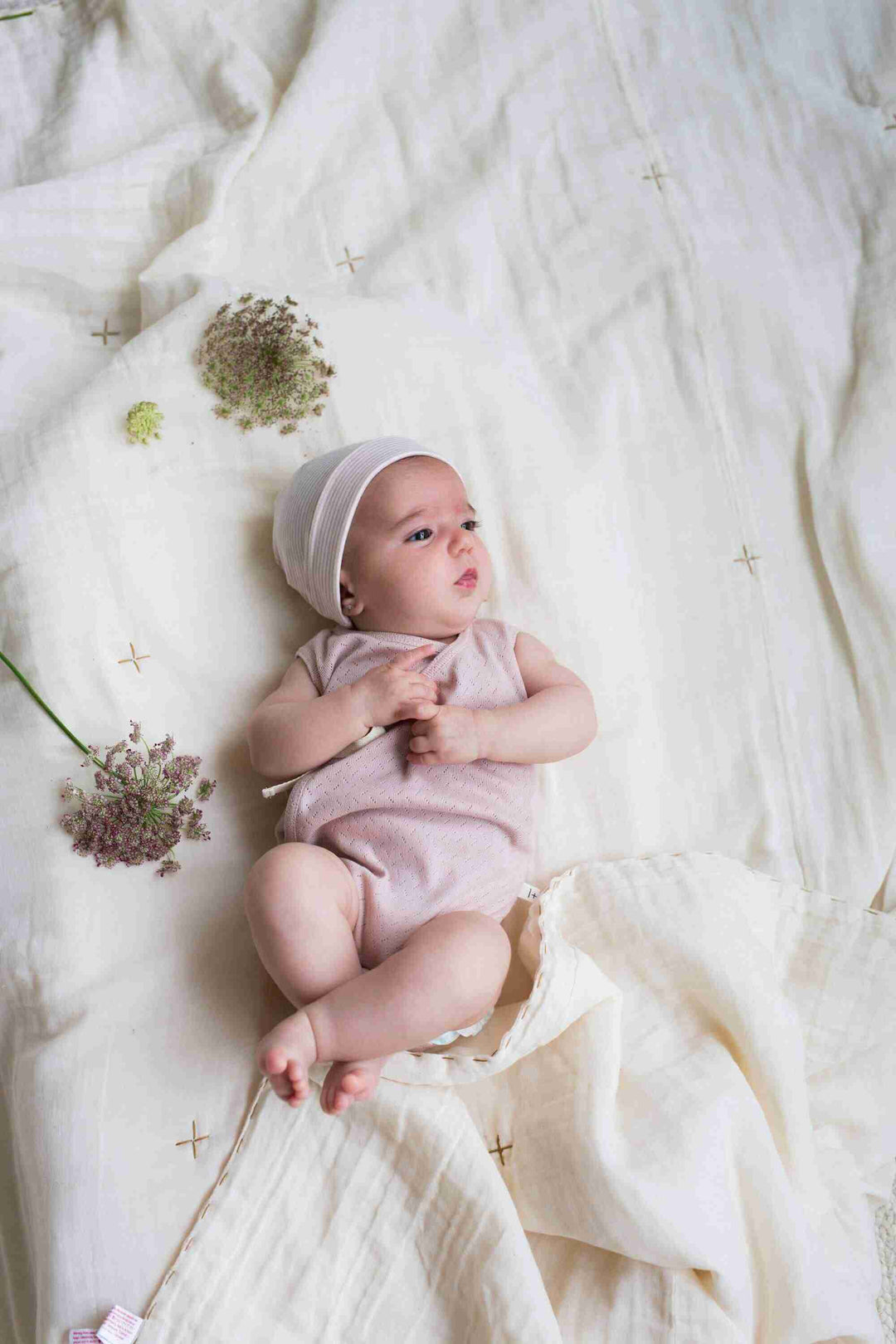 1+in the family Pointelle Baby Body Wrap