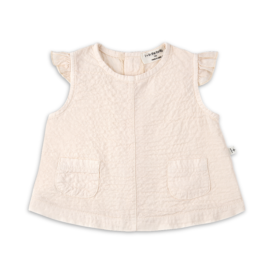 1+ in the family Blouse and Bloomer Set Soft Cotton Baby Outfit Two Piece Design