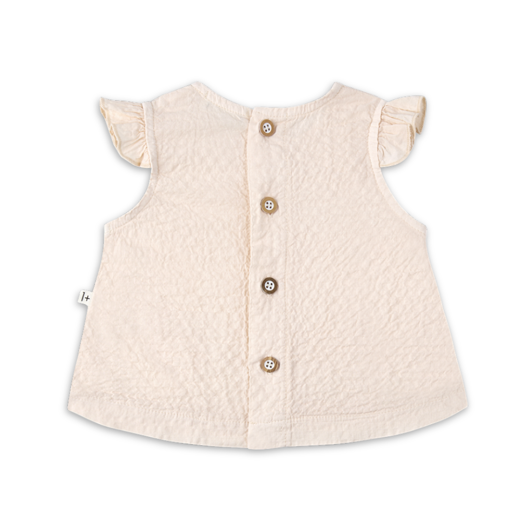 1+ in the family Blouse and Bloomer Set Soft Cotton Baby Outfit Two Piece Design