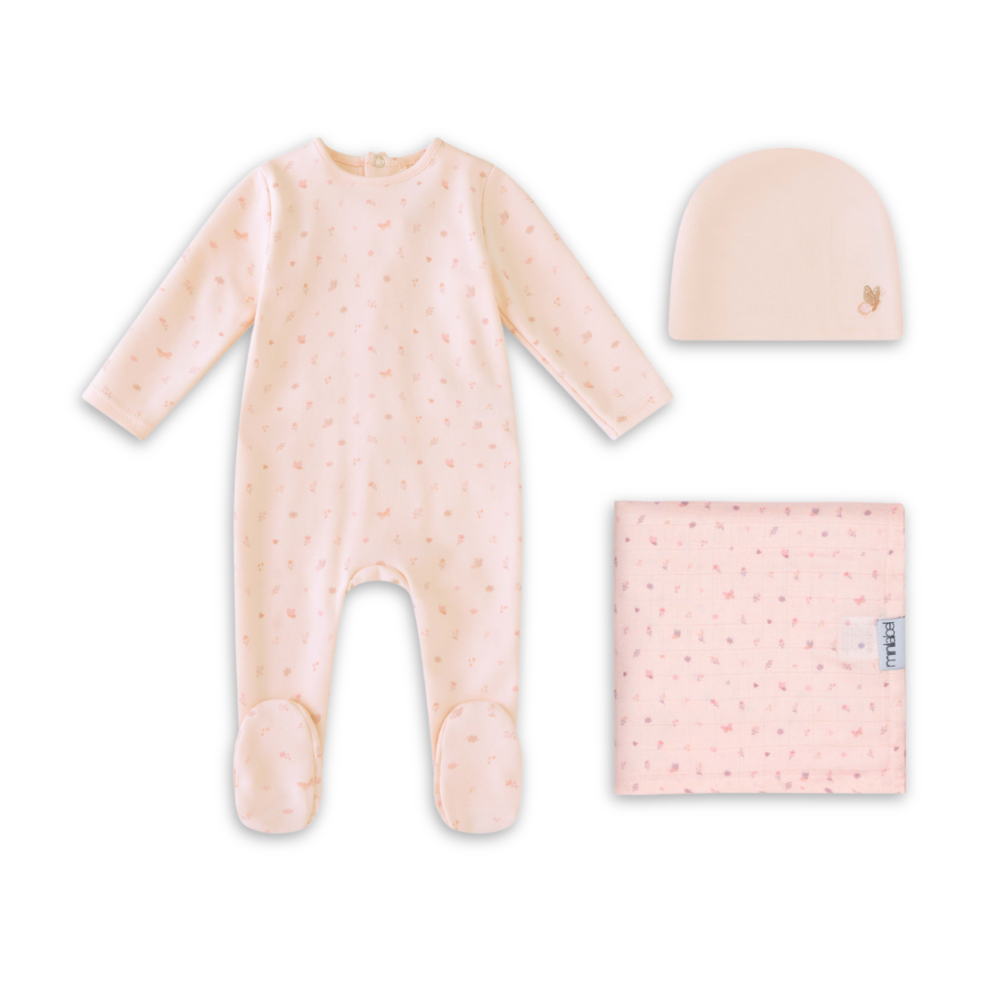 Mini Label All Over Floral Print Girls Set Soft Cotton Kids Outfit Floral Print Design