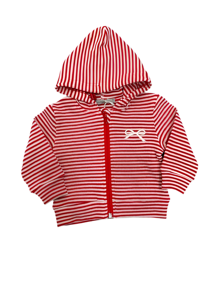 RIB STRIPE BOW JACKET