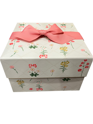 Floral Gift Box with Bow