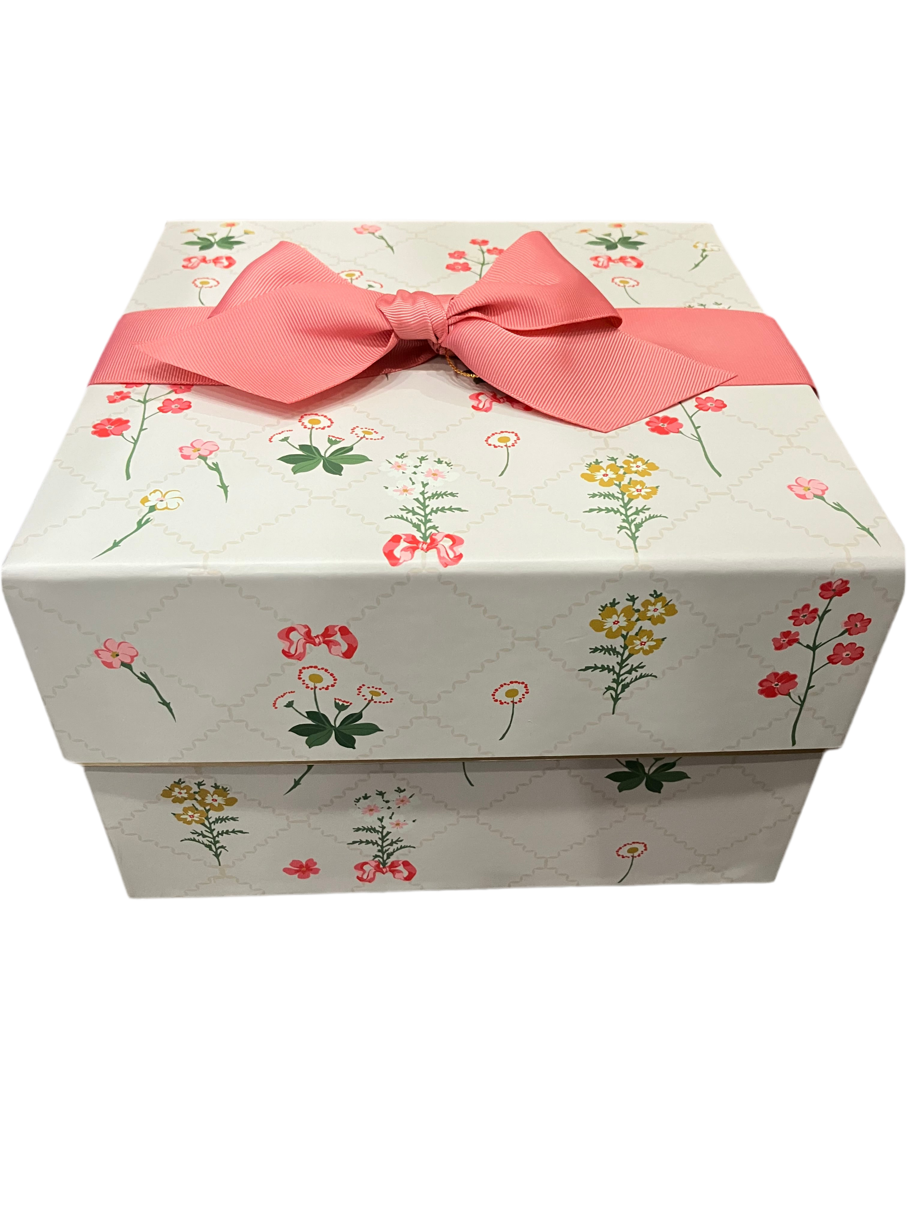 Floral Gift Box with Bow