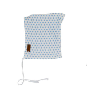 Cream Bebe Beagle Print Footie with hat White Blue