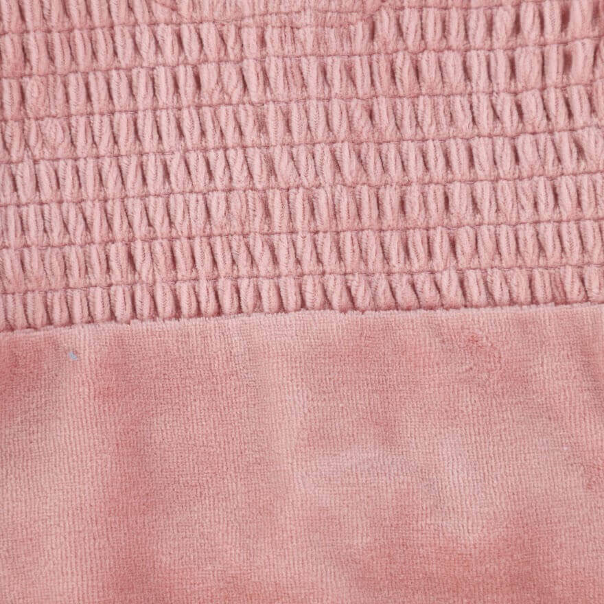 Velour Smocked Footie + Bonnet