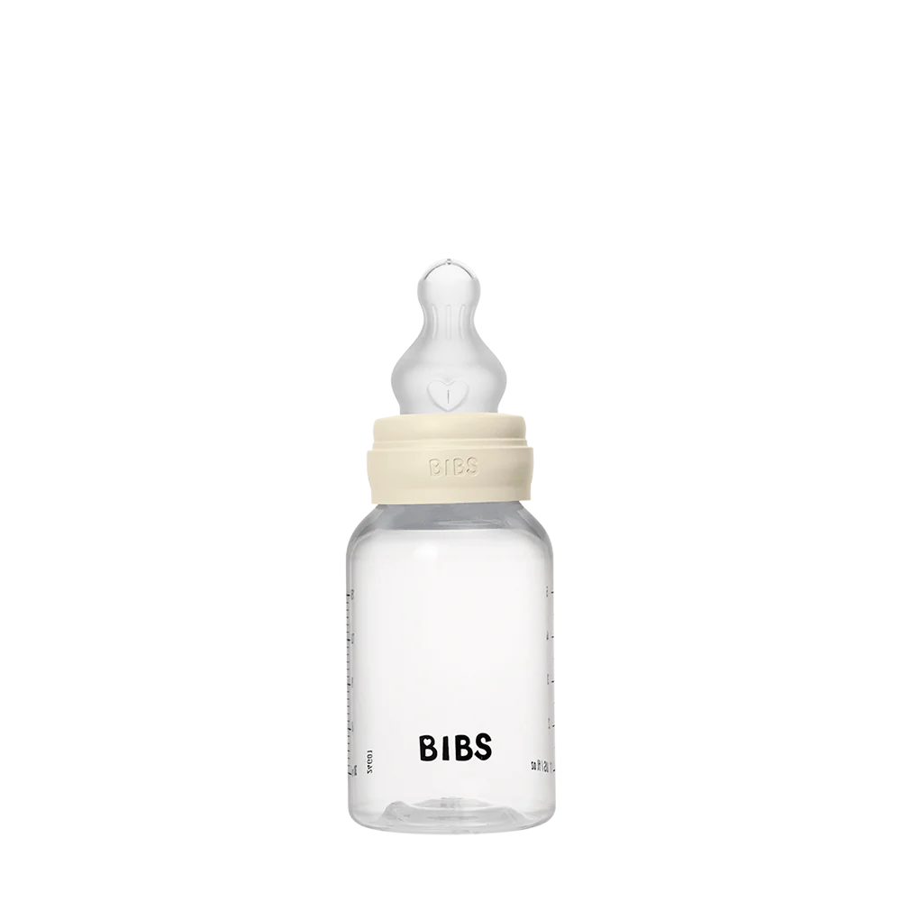 BPA-Free Baby Bottles | 150ml PP & Silicone Nipple Set - Ivory