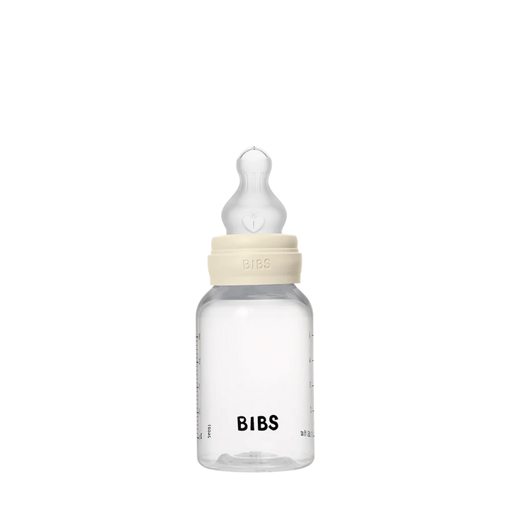 BPA-Free Baby Bottles | 150ml PP & Silicone Nipple Set - Ivory