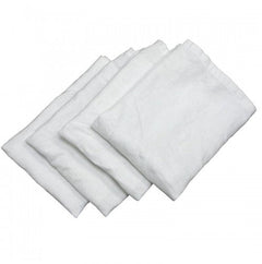 BABY BIRDSEYE DIAPERS - WHITE - 6 PACK - 27" X 27"