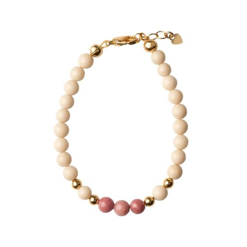 Picky Baby Dye Jade With Blush Beads Bracelet