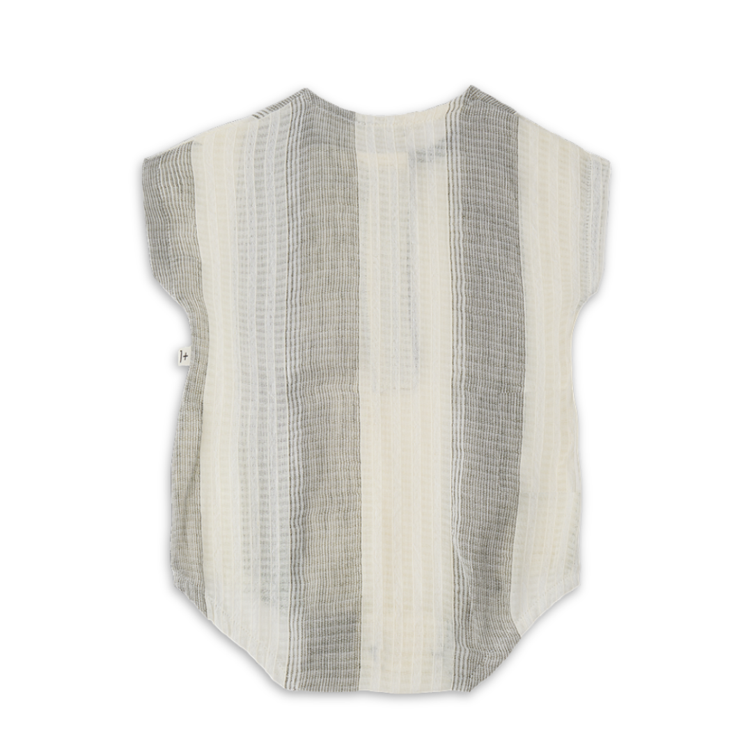 1+ in the family Bordils Romper Soft Cotton Baby One Piece Outfit Button Closure Design