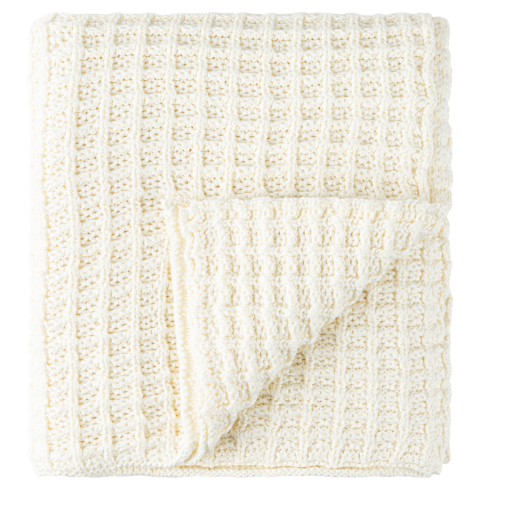 PELUCHE CROCHET WAFFLE BLANKET + HAT
