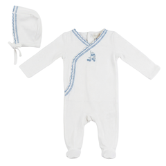 Bebe Bella Baby Cotton Spandex Boys Wrap Layette Cherry Print Soft Stretch Baby Outfit