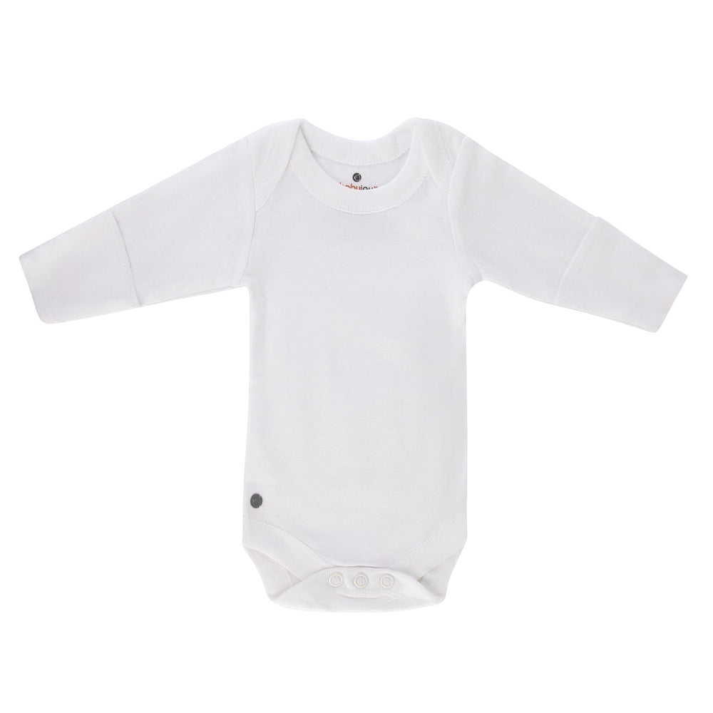 3 pack long sleeve bodysuits with mits