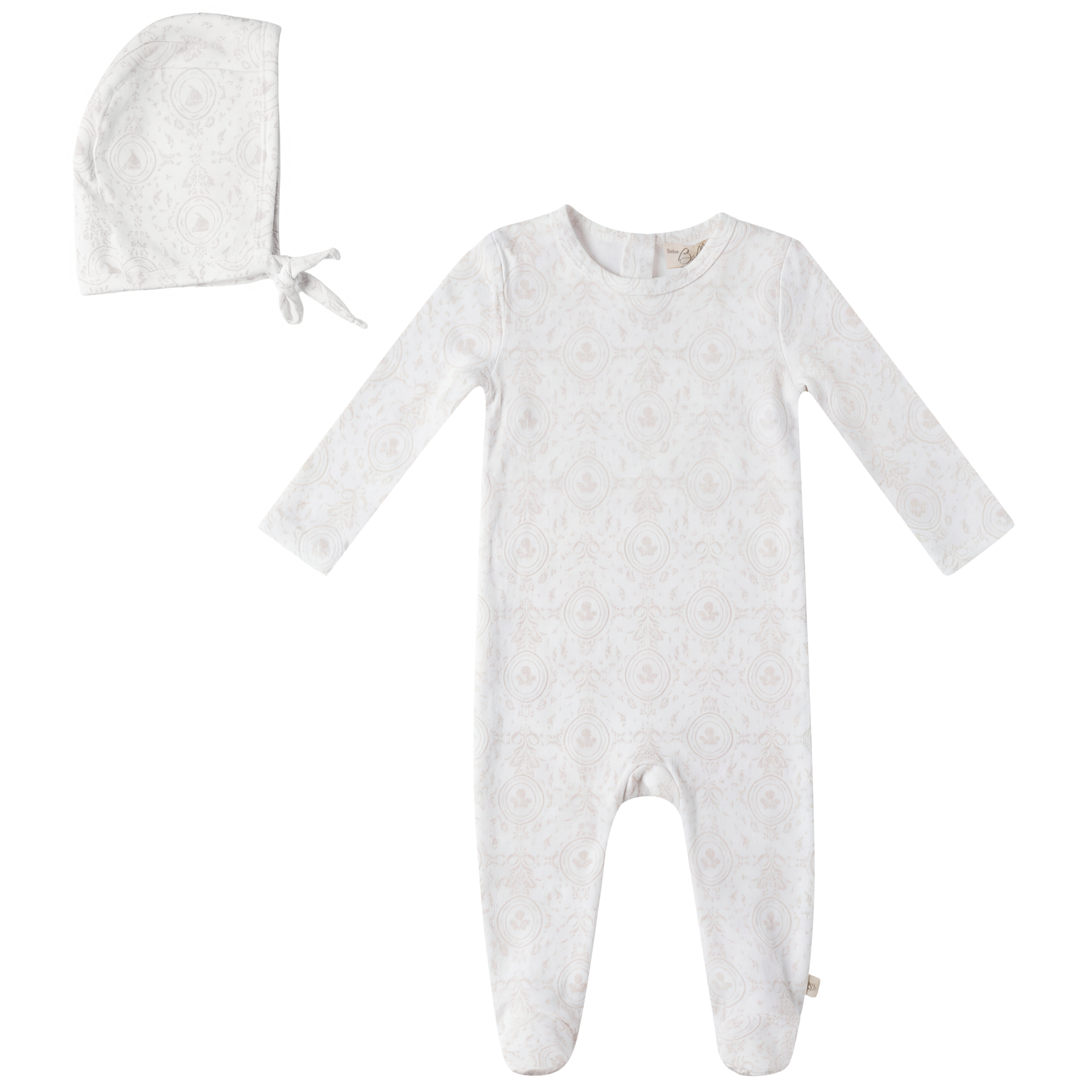 Bebe Bella Baby Modal All Over Print Layette Soft Modal Baby Outfit Lightweight Print Design