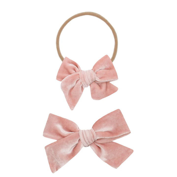 Lou Lou Small Velvet Bow Headband