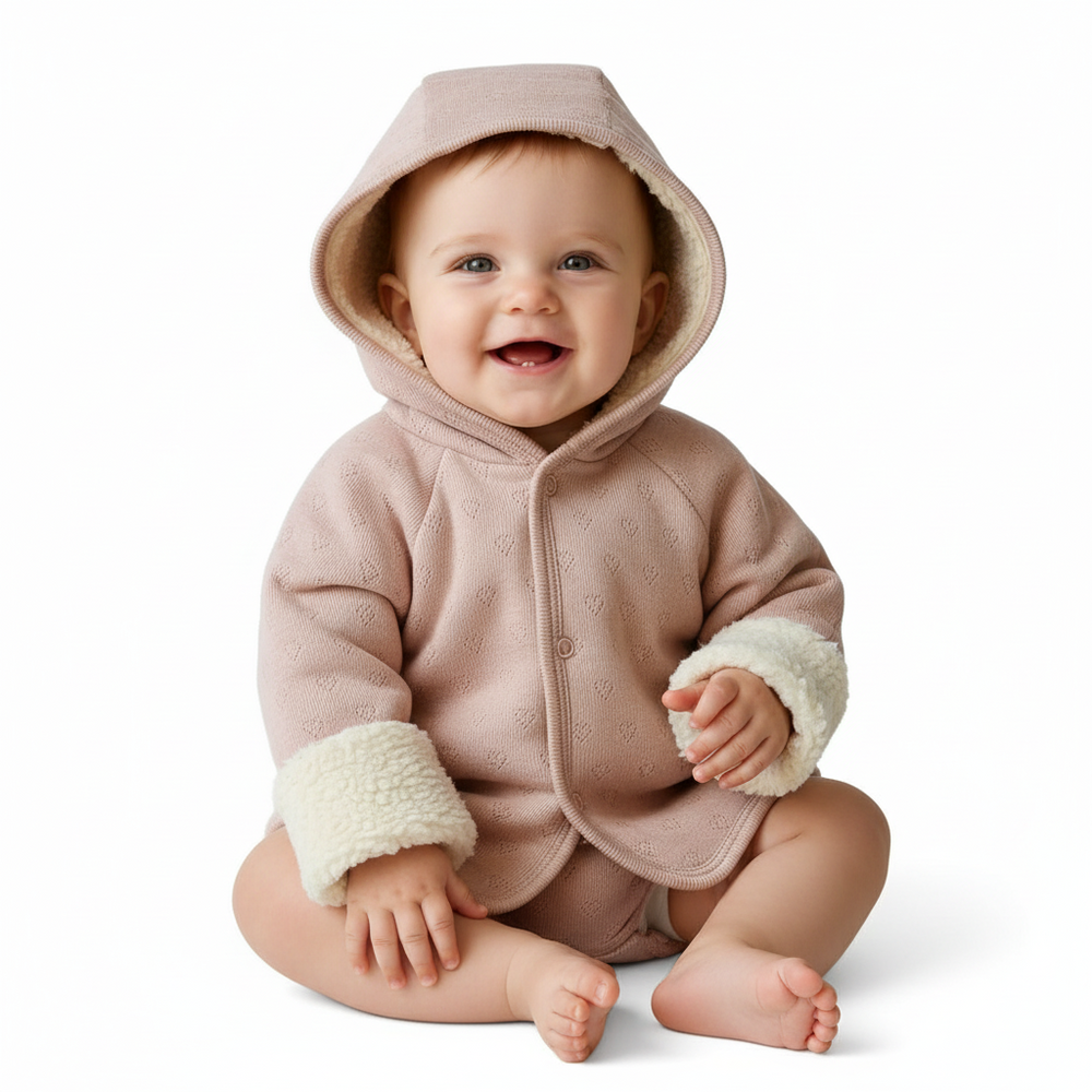 Bebe Organic Blush Heart Pointelle 