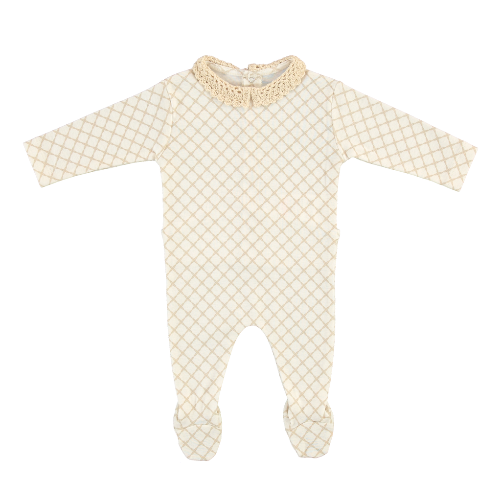 Bebe Organic Baby Natural Marine Footie