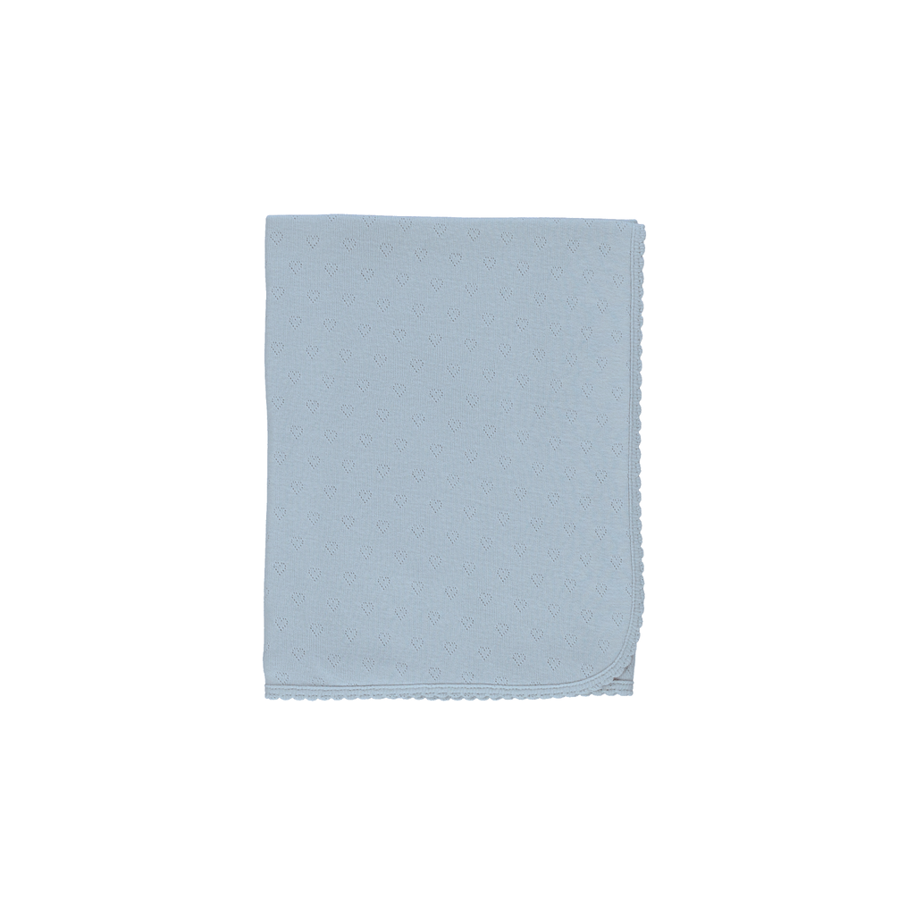 Bebe Organic Baby Sea Heart Pointelle Blanket