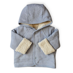 Bebe Organic Baby Sea Heart Pointelle Jacket