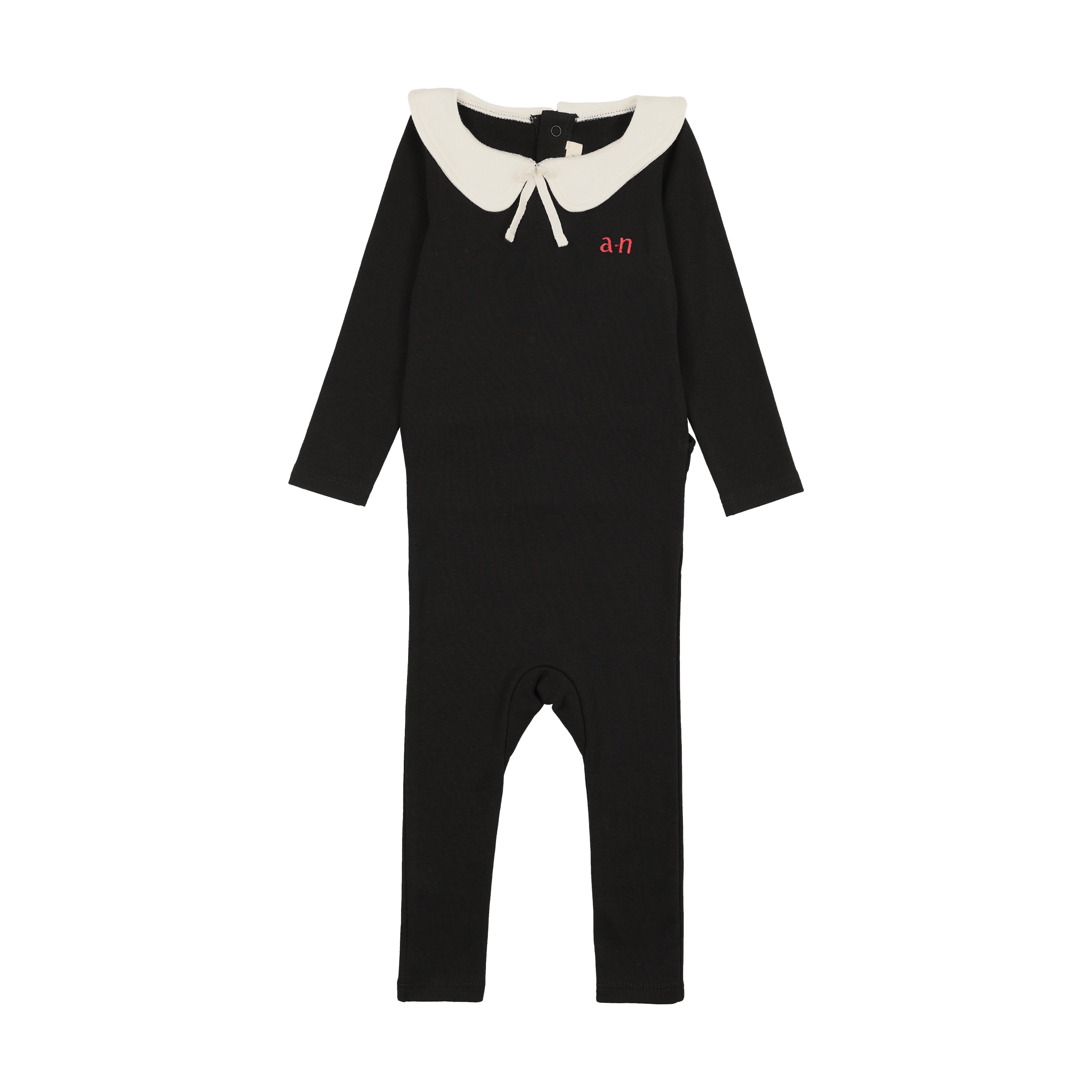 Ann of Nan Black Footie with Collar
