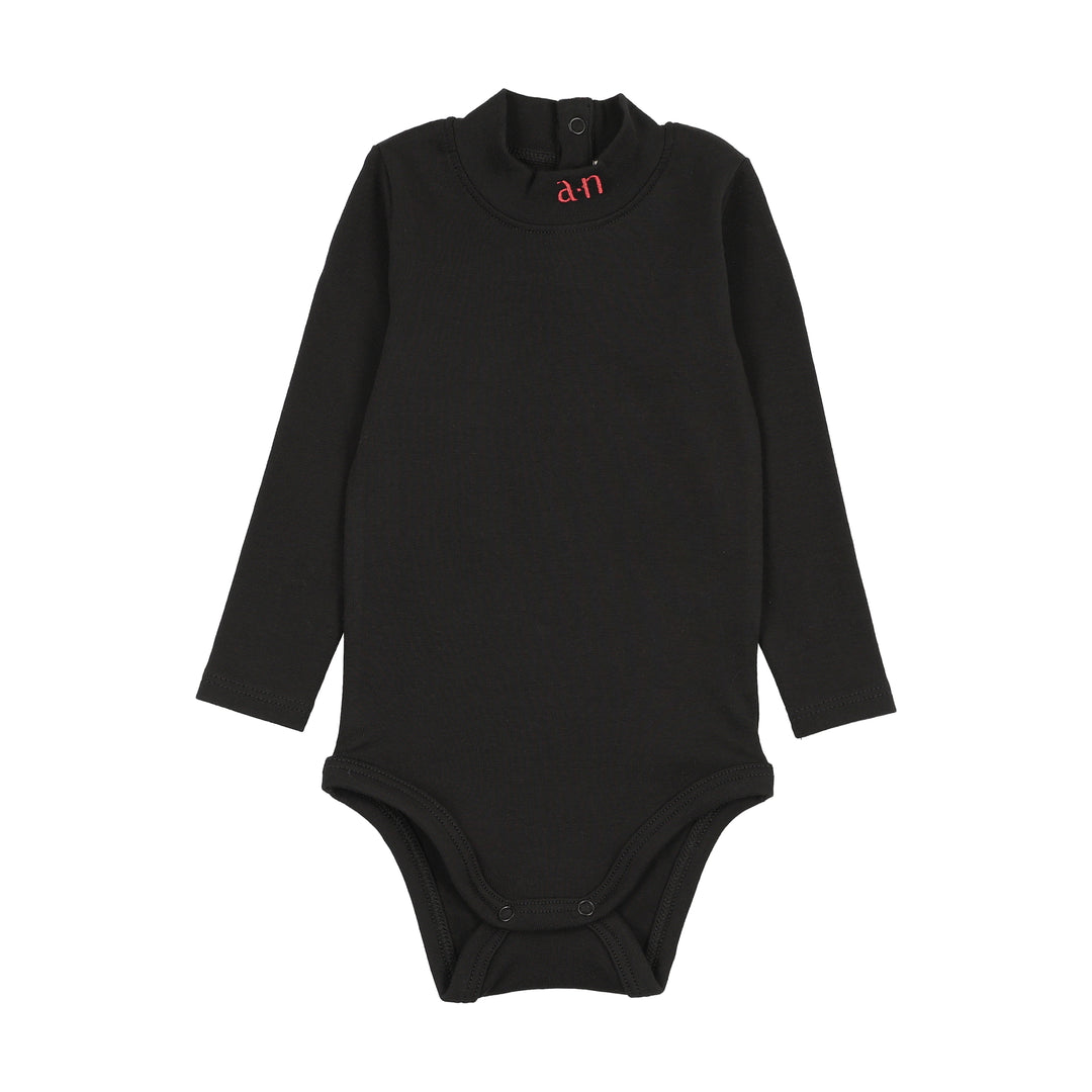 Ann of Nan Toddler Black Velour Romper with Onesie