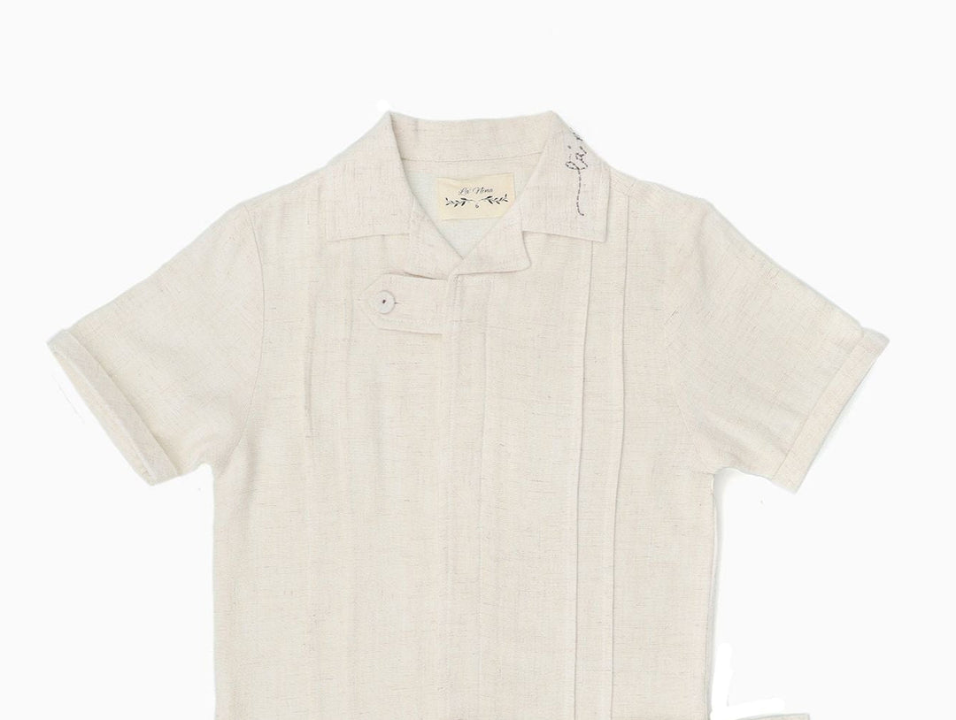 Bonjour Vintage Linen Shirt