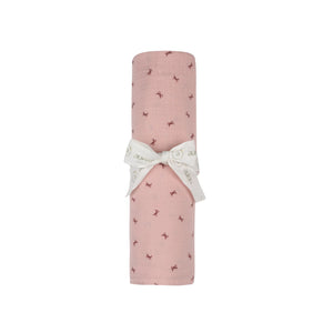 Ely's & Co Bow Pattern Collection Muslin Swaddle Soft Cotton Baby Swaddle Blanket Bow Print Design