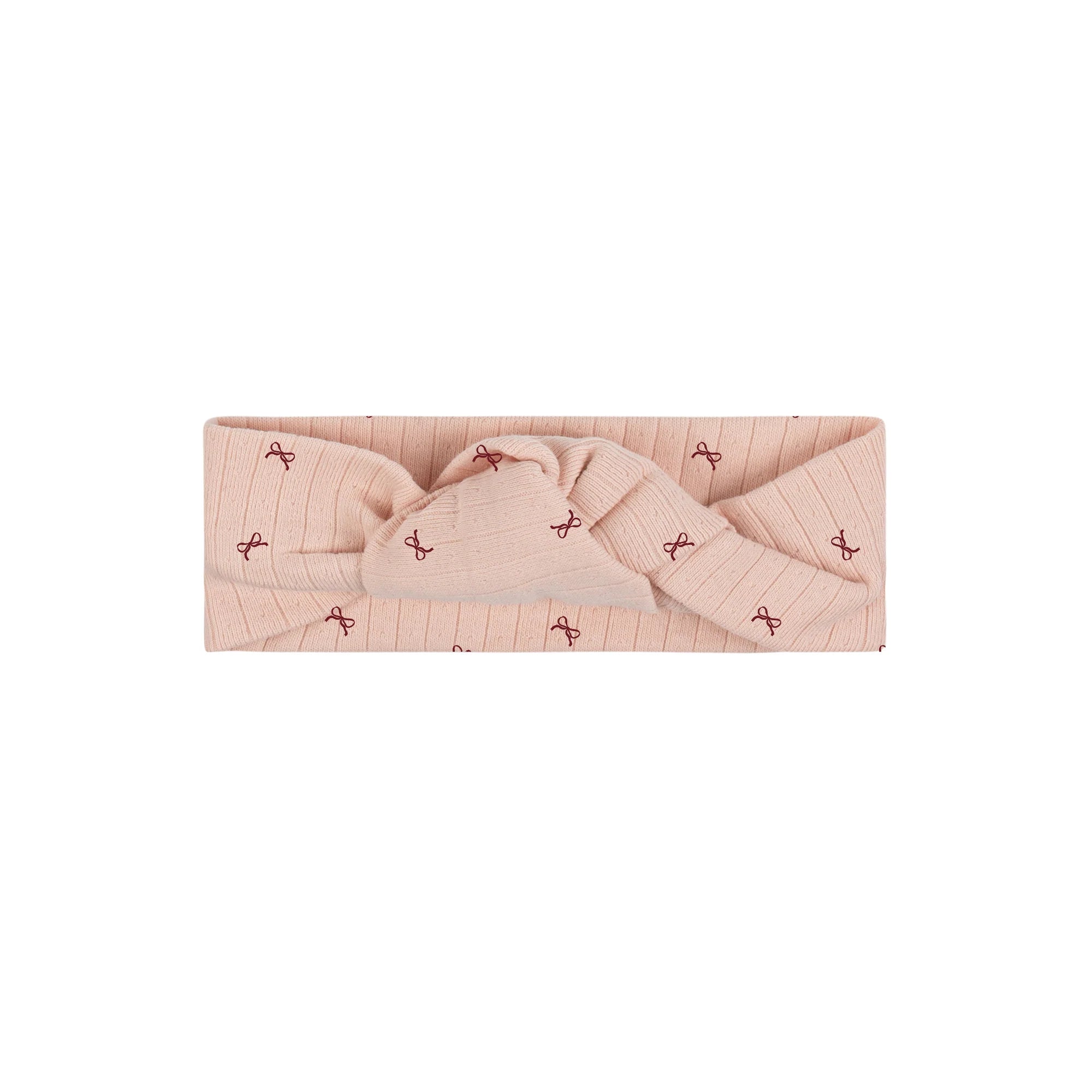 Ely's & Co Bow Pattern Collection Sweatband Soft Cotton Baby Headband Bow Print Design