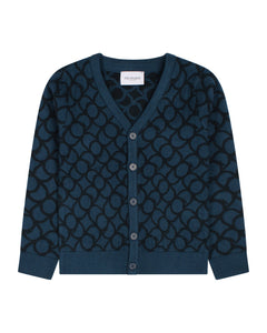 Boys Blue Long Sleeve Cardigan