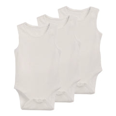 Ely's & Co 3 Pack Ribbed Tank Undershirt Ivory