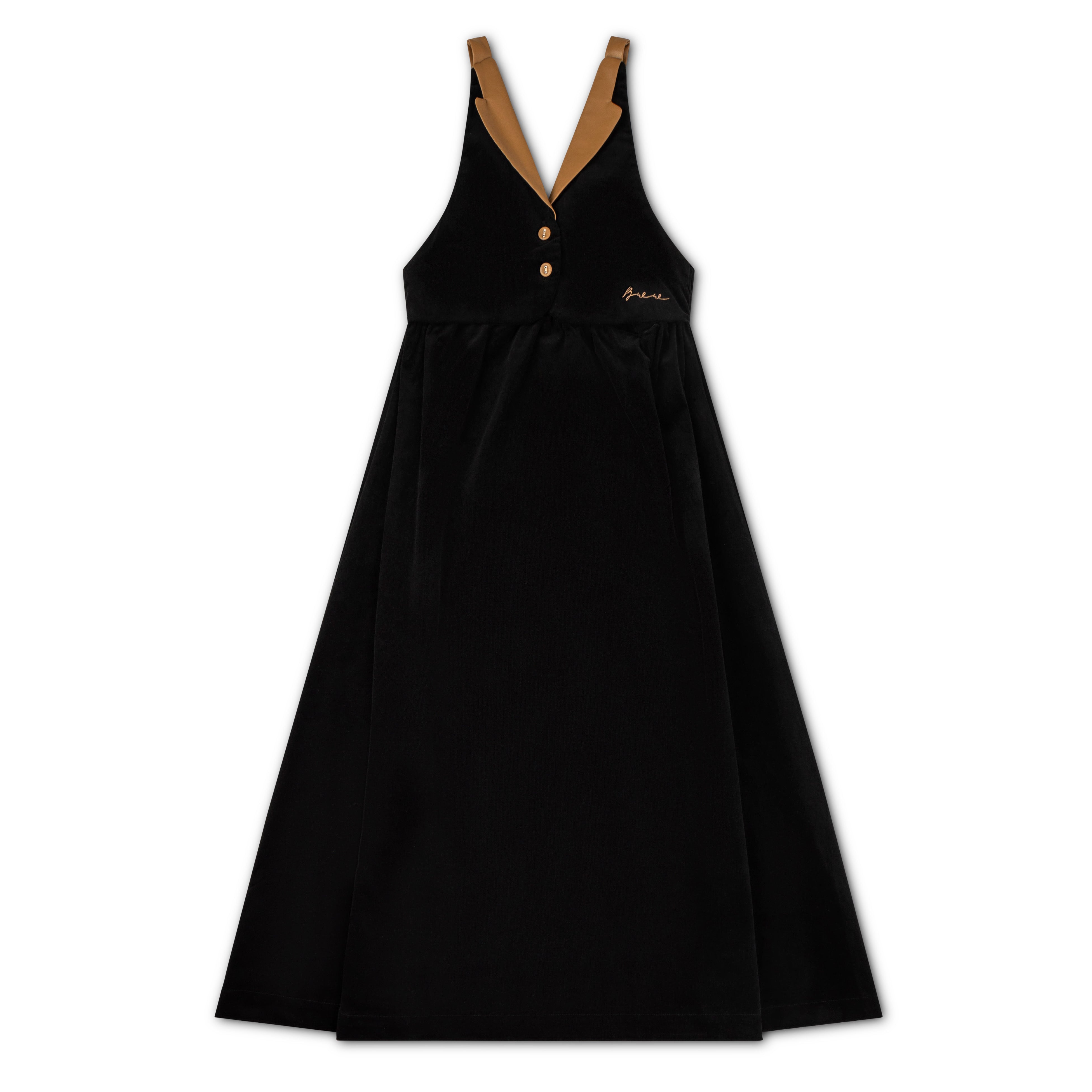 Bonjour – Leather Lapel Blazer Maxi