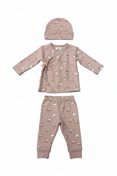 Babyface Old Pink Long Sleeve 2Pc Set + Hat