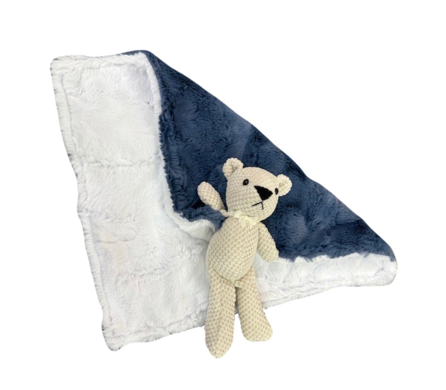 Teddy Bear Lovey Baby Security Blanket