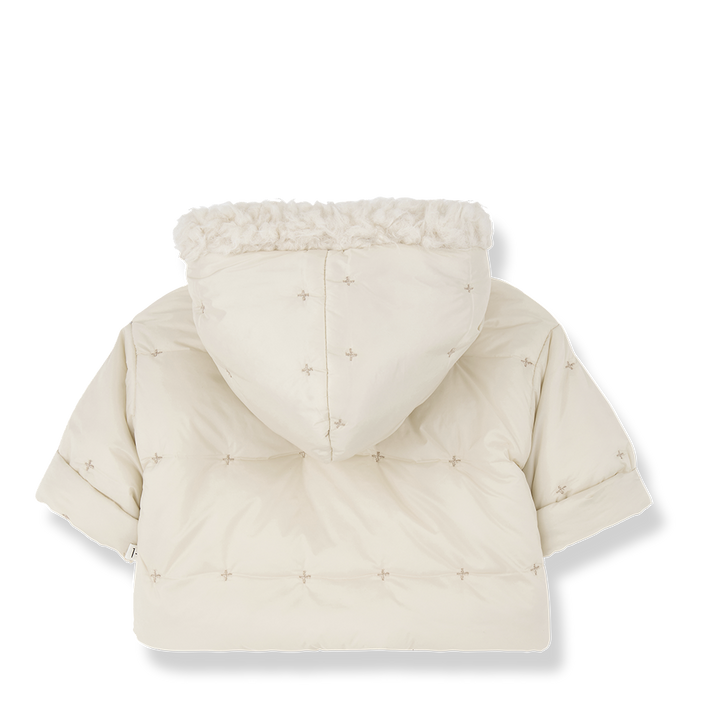 1+ in the Family Benjamin Ecru Padded Hood Jacket