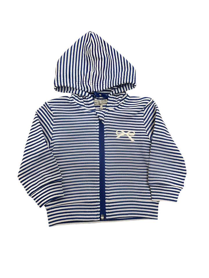 RIB STRIPE BOW JACKET