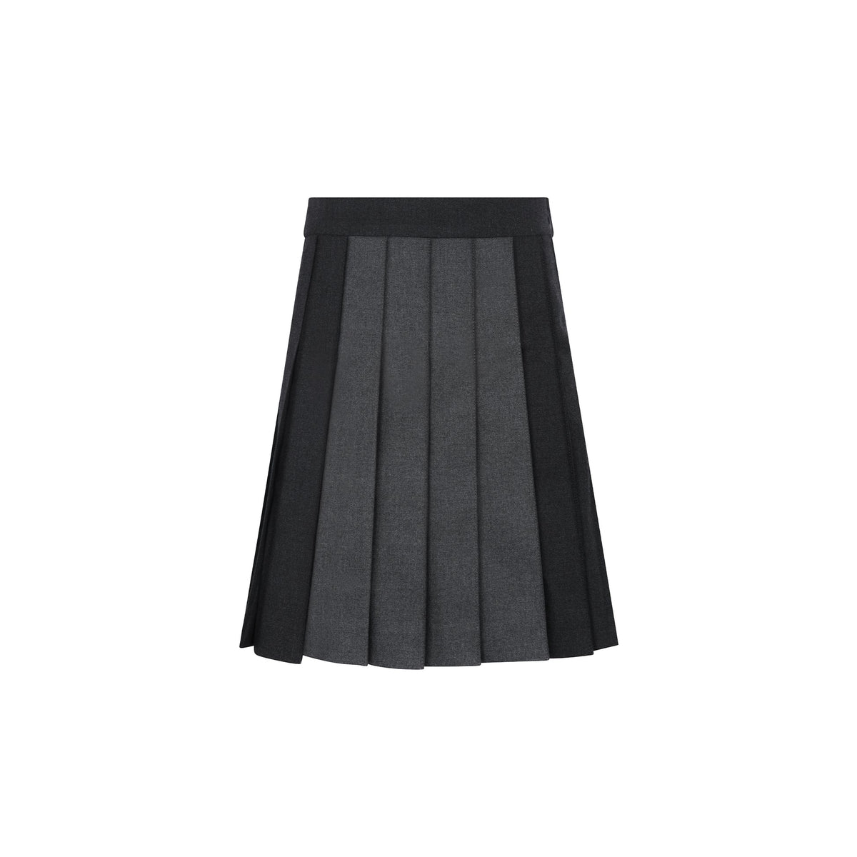 Little Parni – Two-Tone Pleated Skirt | Grey