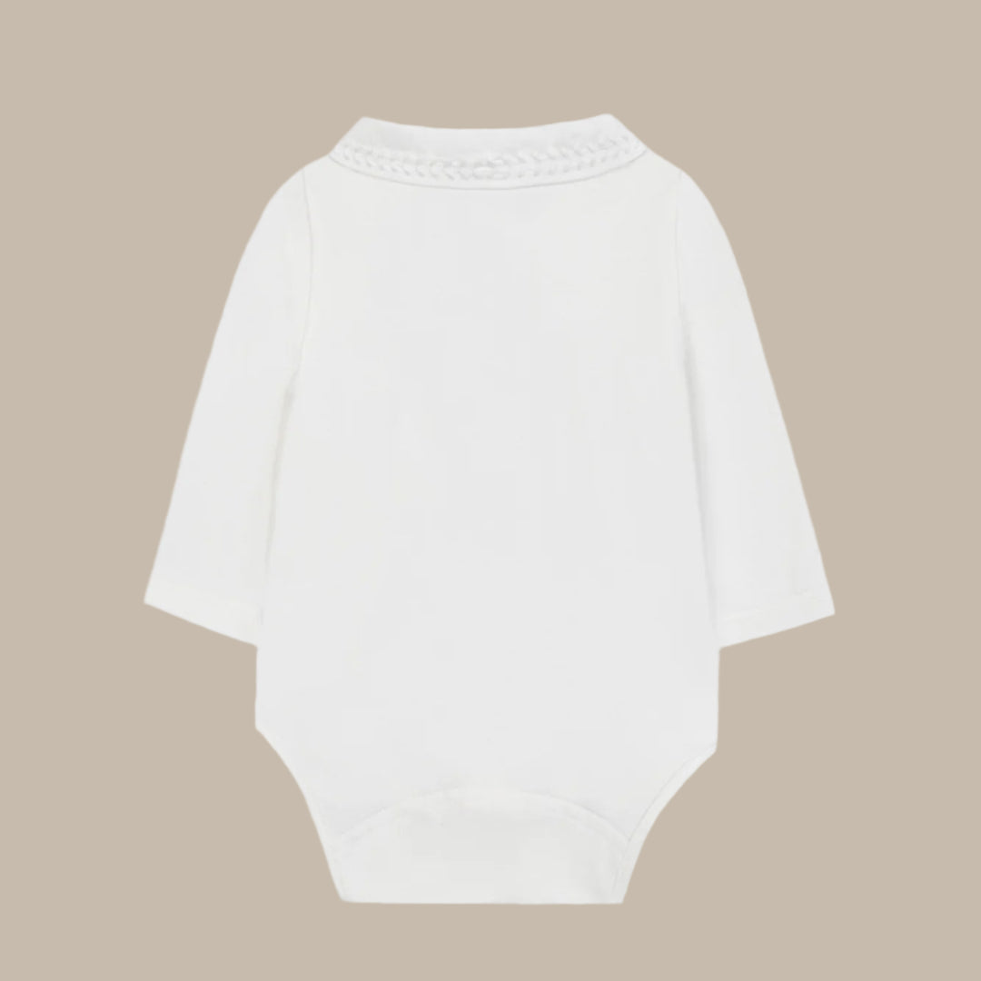 Tartine et Chocolat Mocha Collar Bodysuit