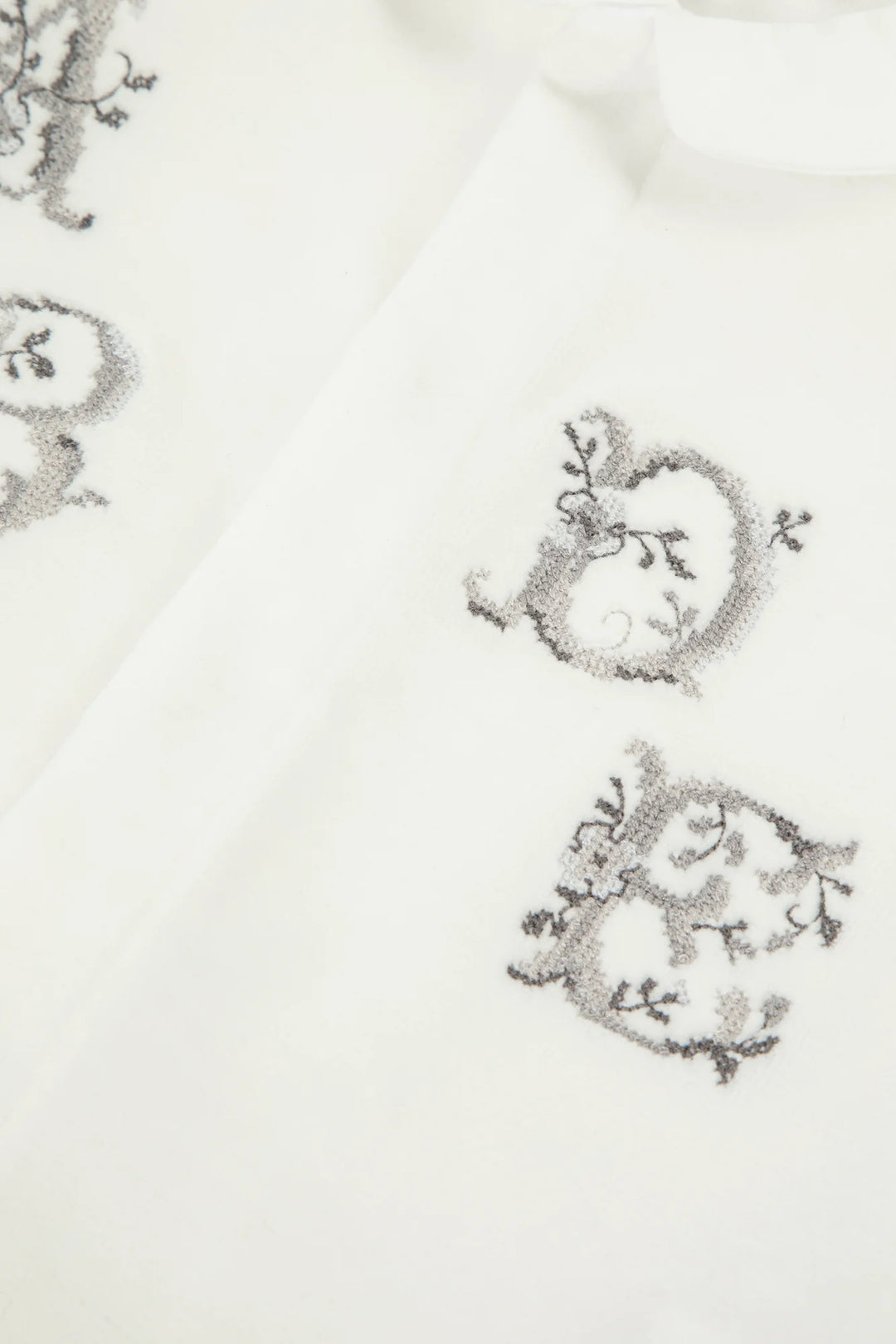 Tartine Et Chocolat Ecru Embroidered Footie