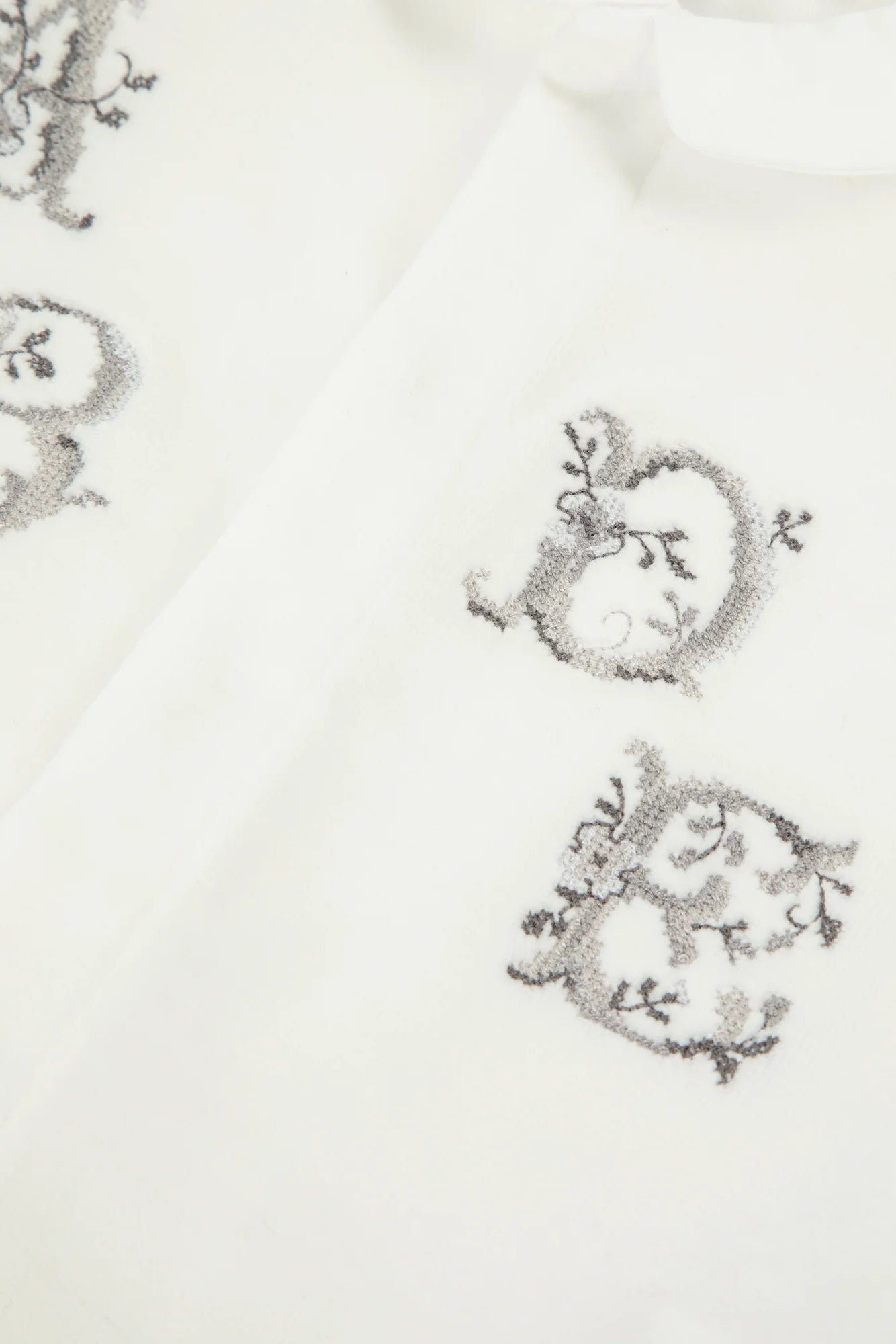 Tartine Et Chocolat Ecru Embroidered Footie