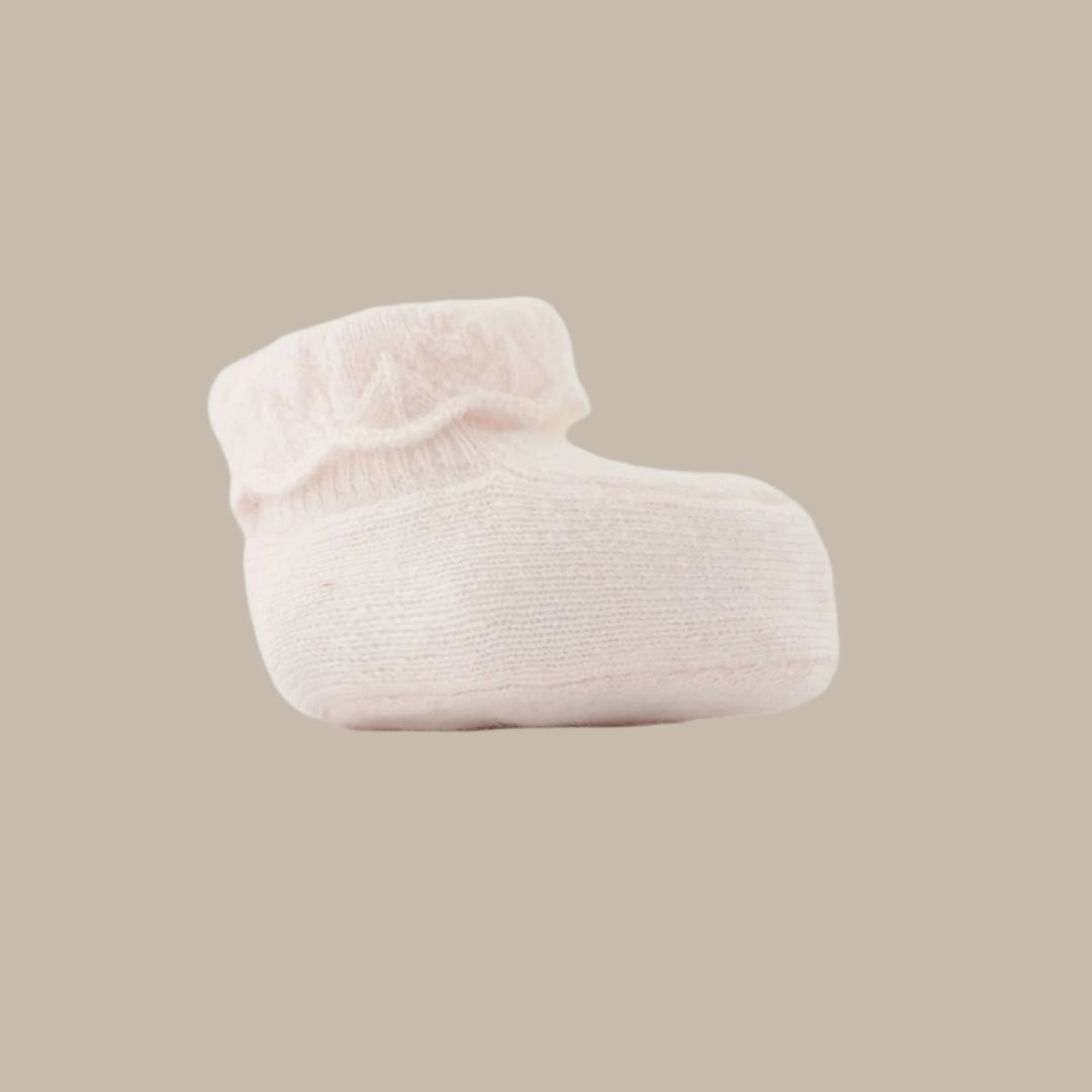 Tartine et Chocolat Rose Knit Slippers