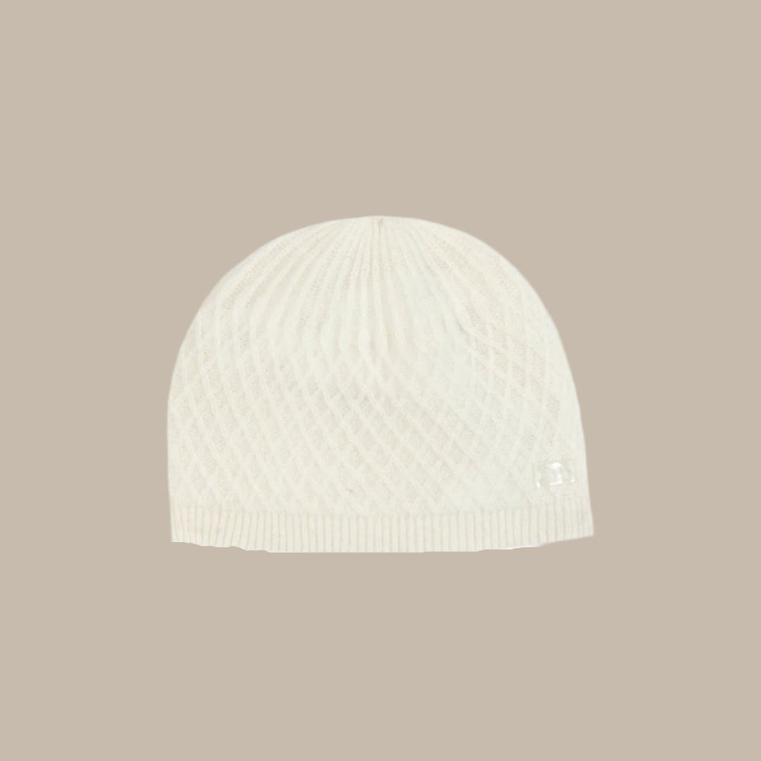 Tartine et Chocolat Ecru Cashmere Beanie